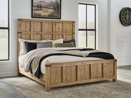 Lakeland Furniture Outlet - Ashley Furniture - Ridgester Bedroom - King Panel Bed - B858B6