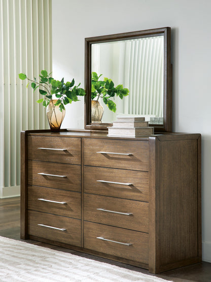 Lakeland Furniture Outlet - Ashley Furniture - Marxmore Bedroom - Dresser and Mirror / Brown - B863B1