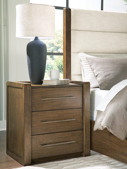 Lakeland Furniture Outlet - Ashley Furniture - Marxmore Bedroom - Three Drawer Night Stand / Brown - B863-93