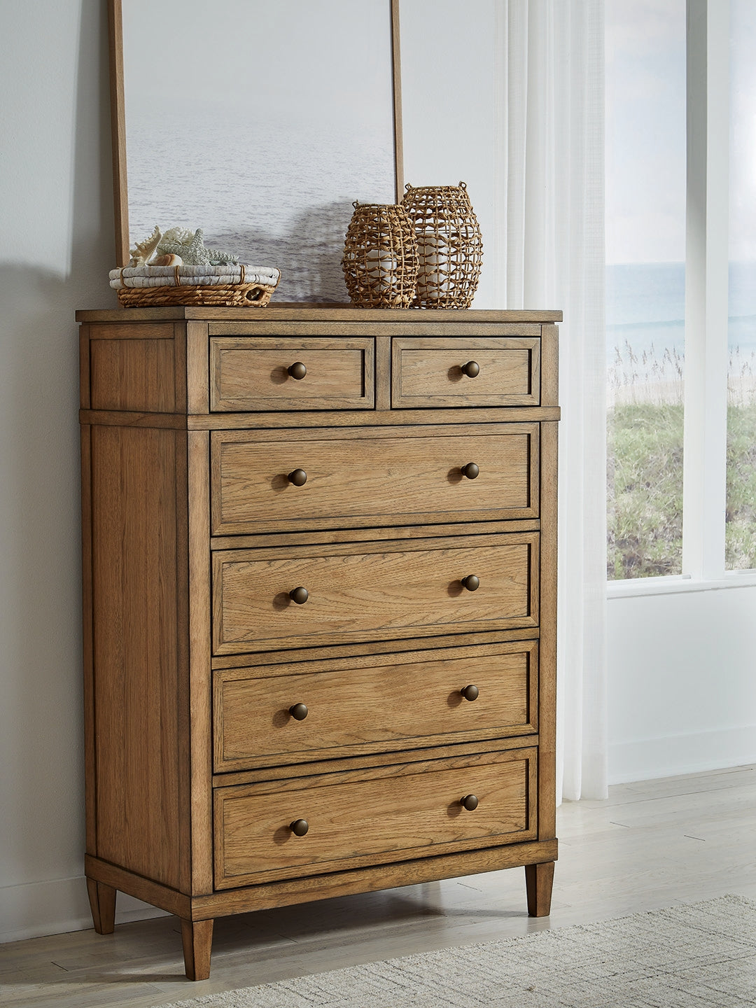 Lakeland Furniture Outlet - Ashley Furniture - Sharlance Bedroom - Six Drawer Chest / Brown - B895-46