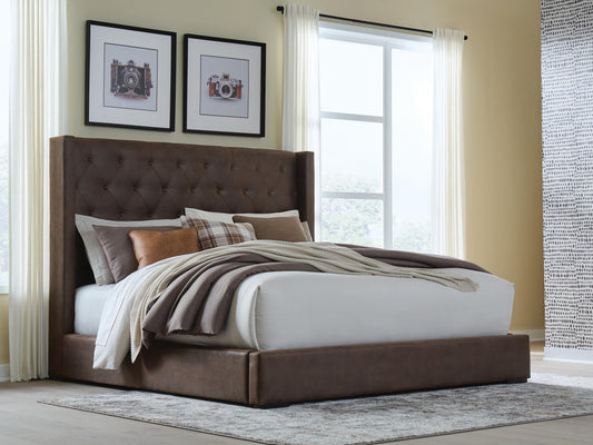Lakeland Furniture Outlet - Ashley Furniture - Lavernty Bedroom - Queen Upholstered Storage Bed - PCB9002B1