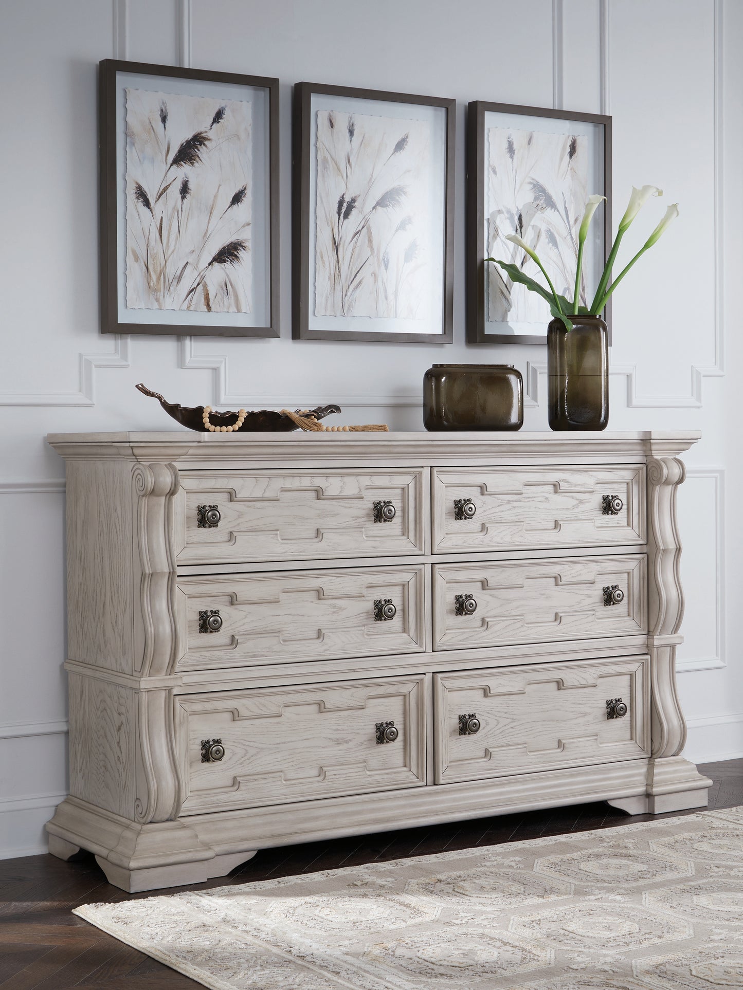 Lakeland Furniture Outlet - Ashley Furniture - Bruchandi Bedroom - Dresser / Antique White - PCB948-31