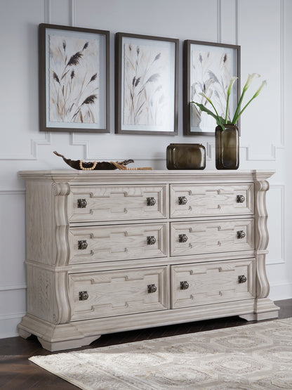 Lakeland Furniture Outlet - Ashley Furniture - Bruchandi Bedroom - Dresser / Antique White - PCB948-31