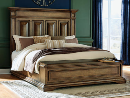 Lakeland Furniture Outlet - Ashley Furniture - Frantanna Bedroom - King Panel Storage Bed / Brown - PCB949B8