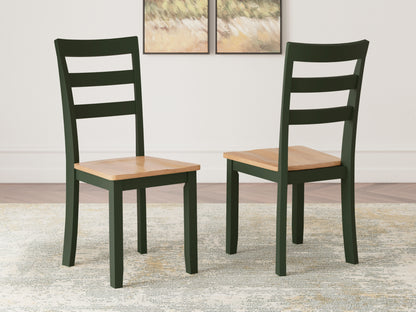 Lakeland Furniture Outlet - Ashley Furniture - Gesthaven Dining Room - Dining Chair (Set of 2) / Natural/Green - D401-01X2