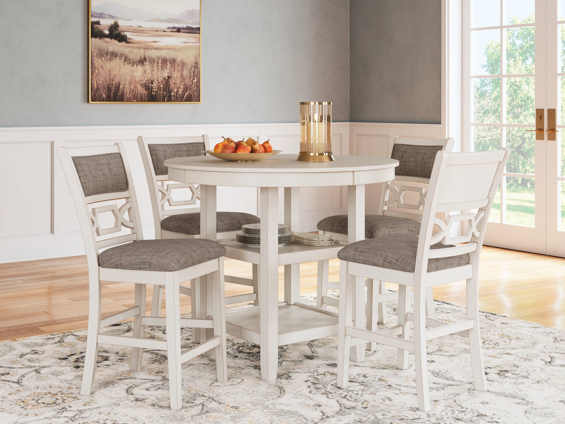 Lakeland Furniture Outlet - Ashley Furniture - Erinberg Dining Room - DRM Counter Table Set (5/CN) - D423-223