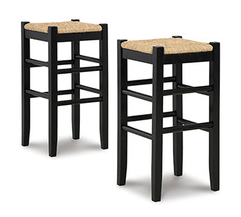 Lakeland Furniture Outlet - Ashley Furniture - Mirimyn Dining Room - Bar Height Bar Stool (Set of 2) / Black - D508-130X2