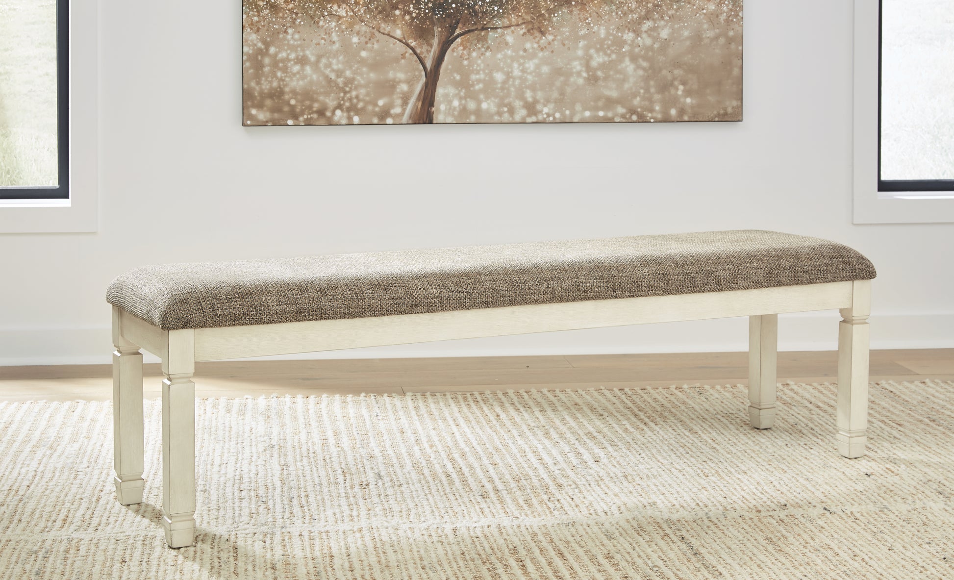Lakeland Furniture Outlet - Ashley Furniture - Bolanburg Dining Room - Extra Large UPH DRM Bench / Two-tone - D647-08