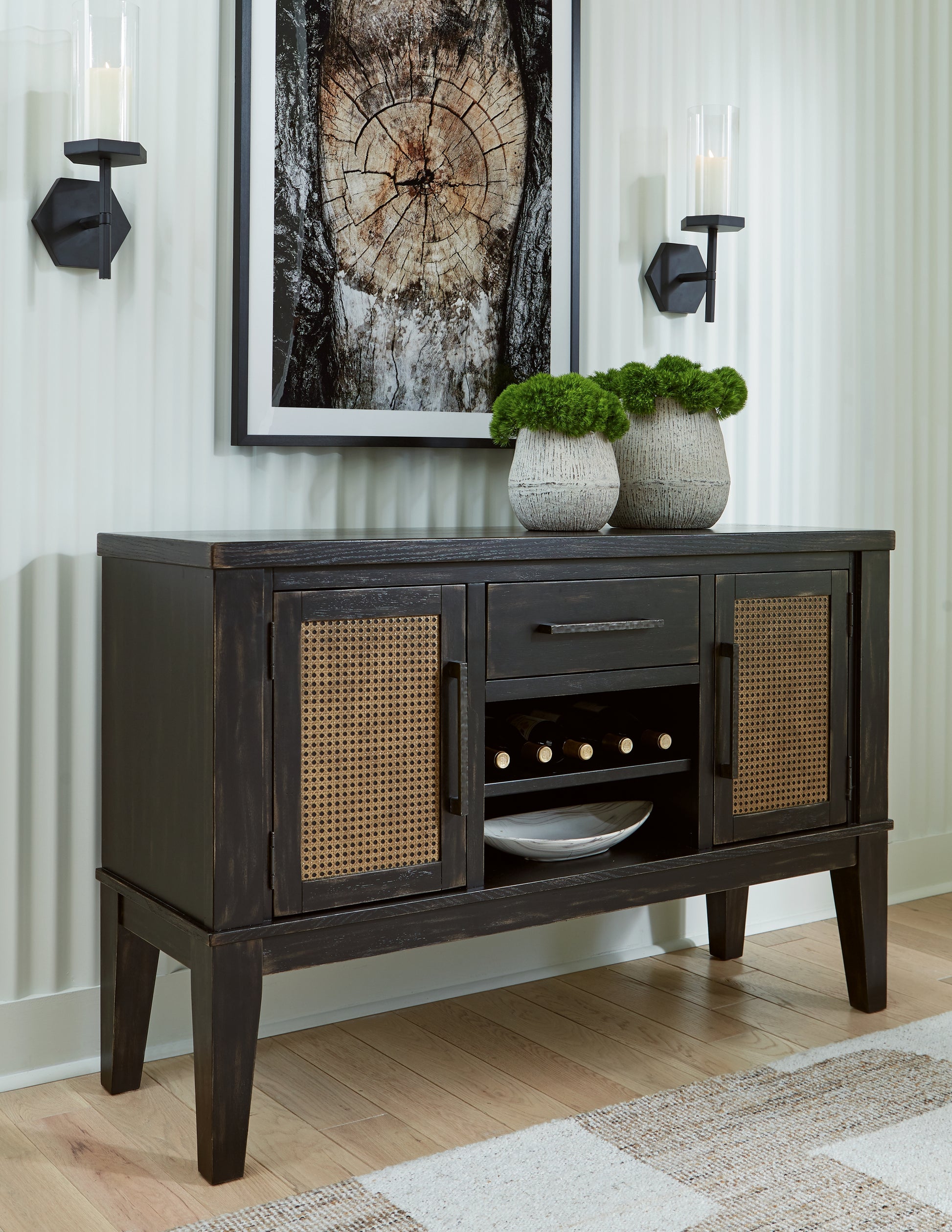 Lakeland Furniture Outlet - Ashley Furniture - Galliden Dining Room - Dining Room Server / Black - D841-60
