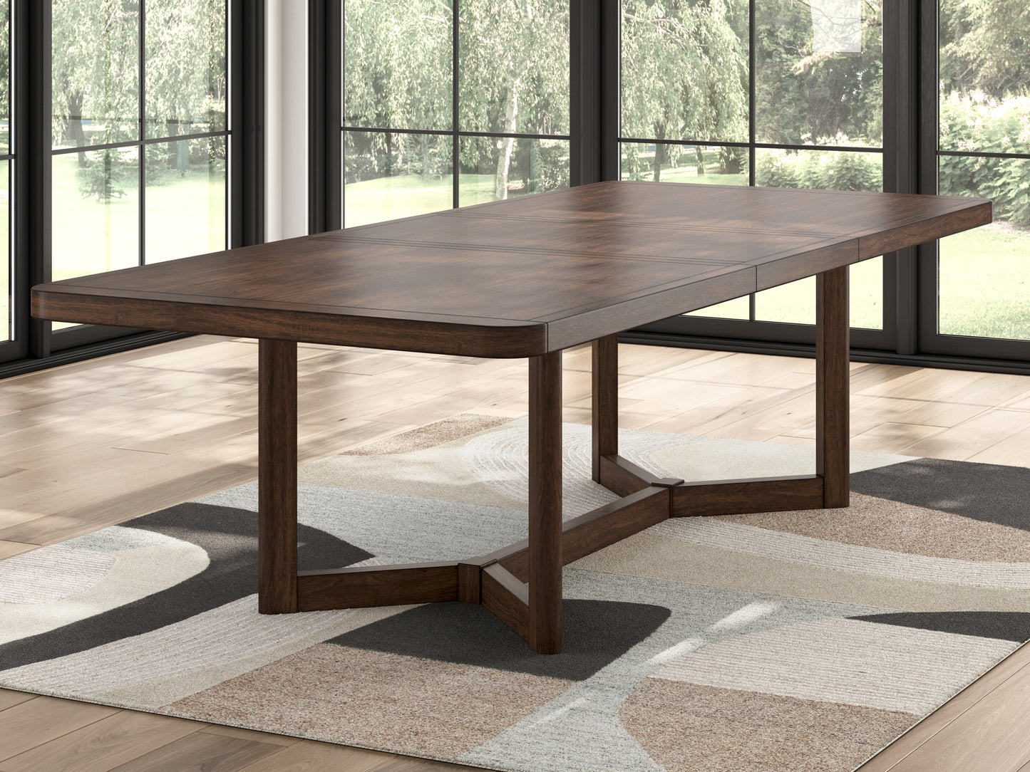 Lakeland Furniture Outlet - Ashley Furniture - Dilenno Dining Room - RECT Dining Room EXT Table / Dark Brown - PCD857-35