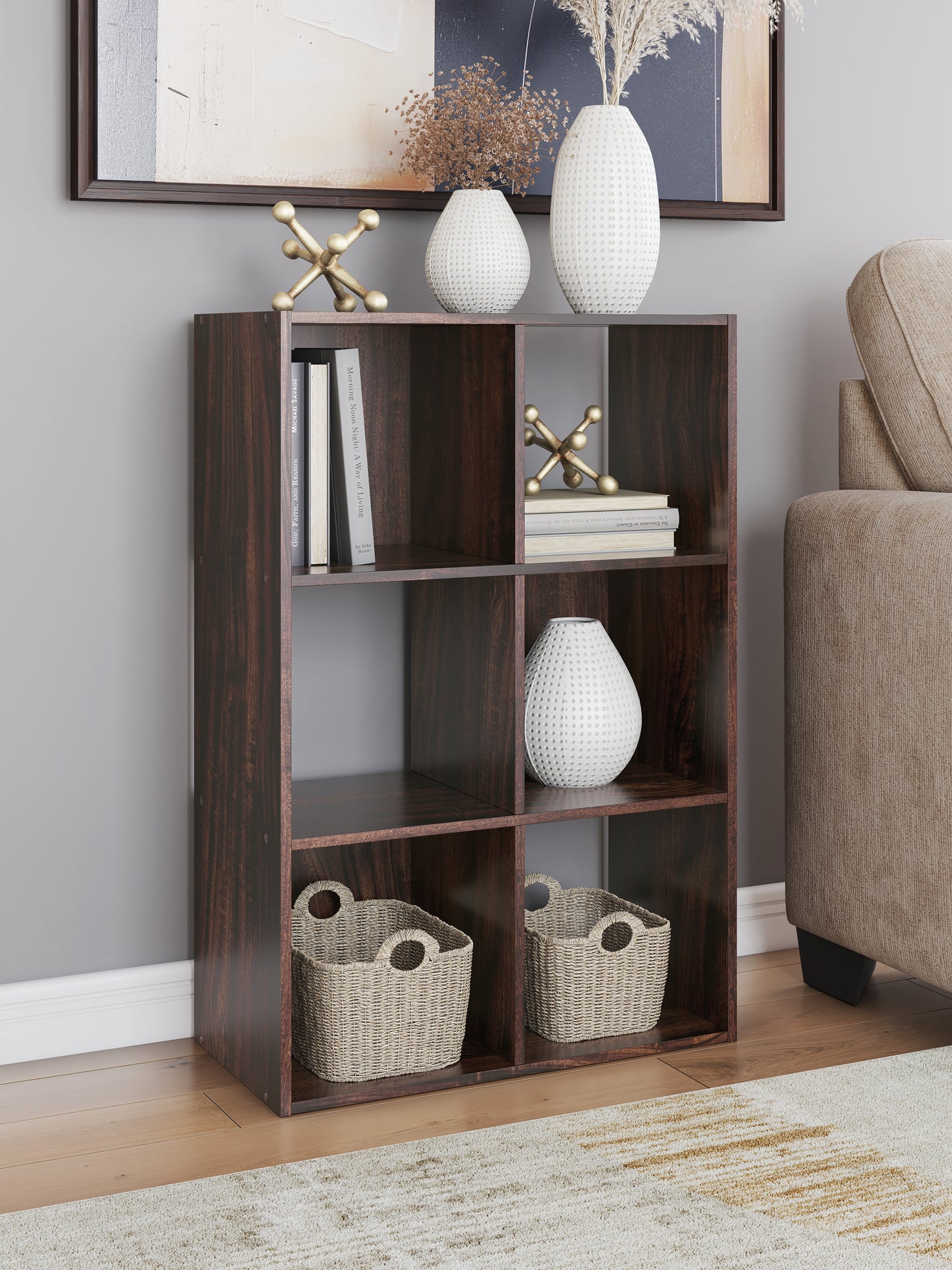 Lakeland Furniture Outlet - Ashley Furniture - Glosmount Six Cube Organizer - Six Cube Organizer - EA1055-3X2