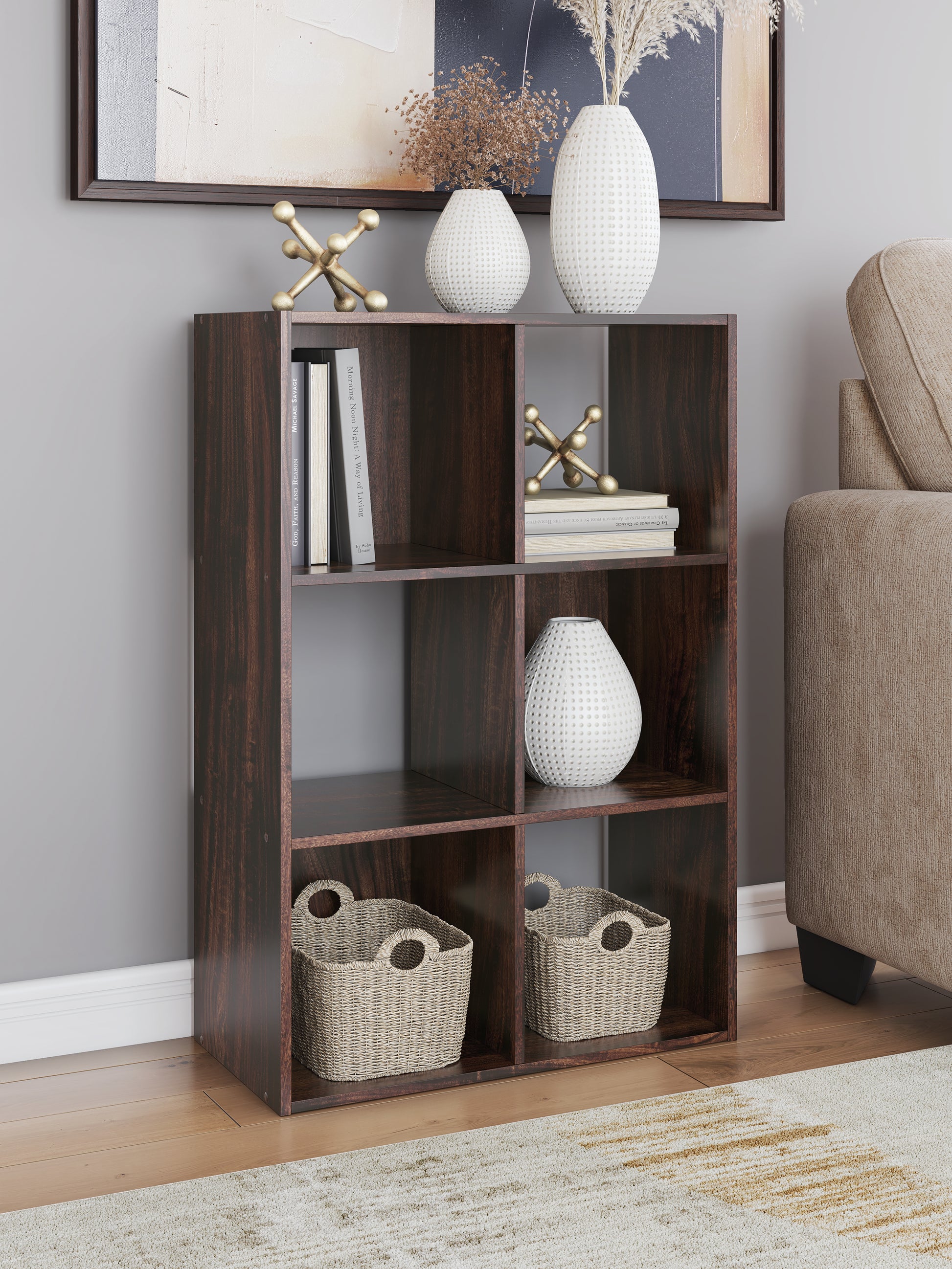 Lakeland Furniture Outlet - Ashley Furniture - Glosmount Six Cube Organizer - Six Cube Organizer - EA1055-3X2