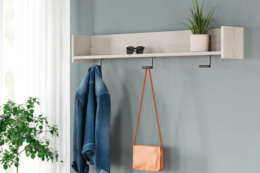 Lakeland Furniture Outlet - Ashley Furniture - Socalle Wall Decor - Wall Mounted Coat Rack w/Shelf - EA1864-151