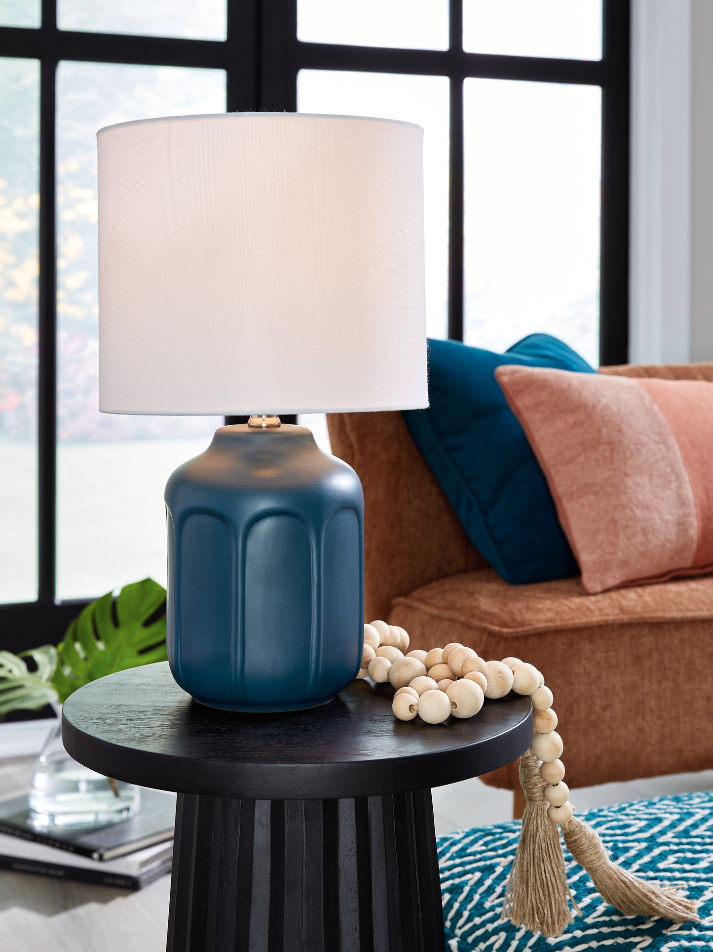 Lakeland Furniture Outlet - Ashley Furniture - Gierburg Lighting - Table Lamp (Set of 2) / Teal - L180214X2