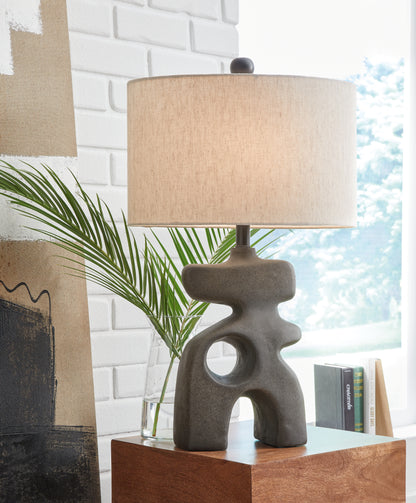 Lakeland Furniture Outlet - Ashley Furniture - Danacy Lighting - Table Lamp (Set of 2) / Distressed Black - L235754X2