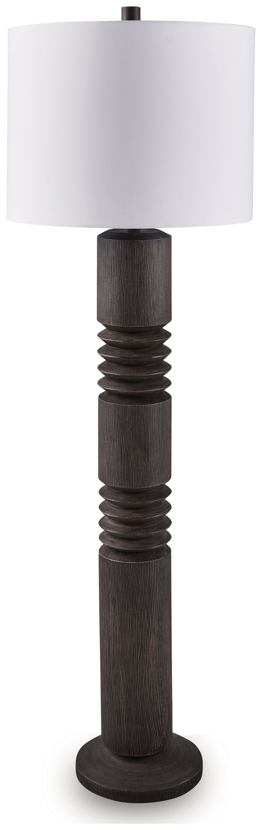 Lakeland Furniture Outlet - Ashley Furniture - Fainwell Lighting - Poly Floor Lamp (1/CN) / Distressed Black - L235861