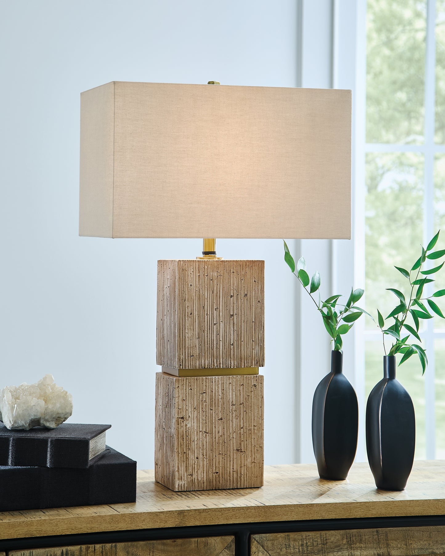 Lakeland Furniture Outlet - Ashley Furniture - Laddner Lighting - Poly Table Lamp (1/CN) - L236054