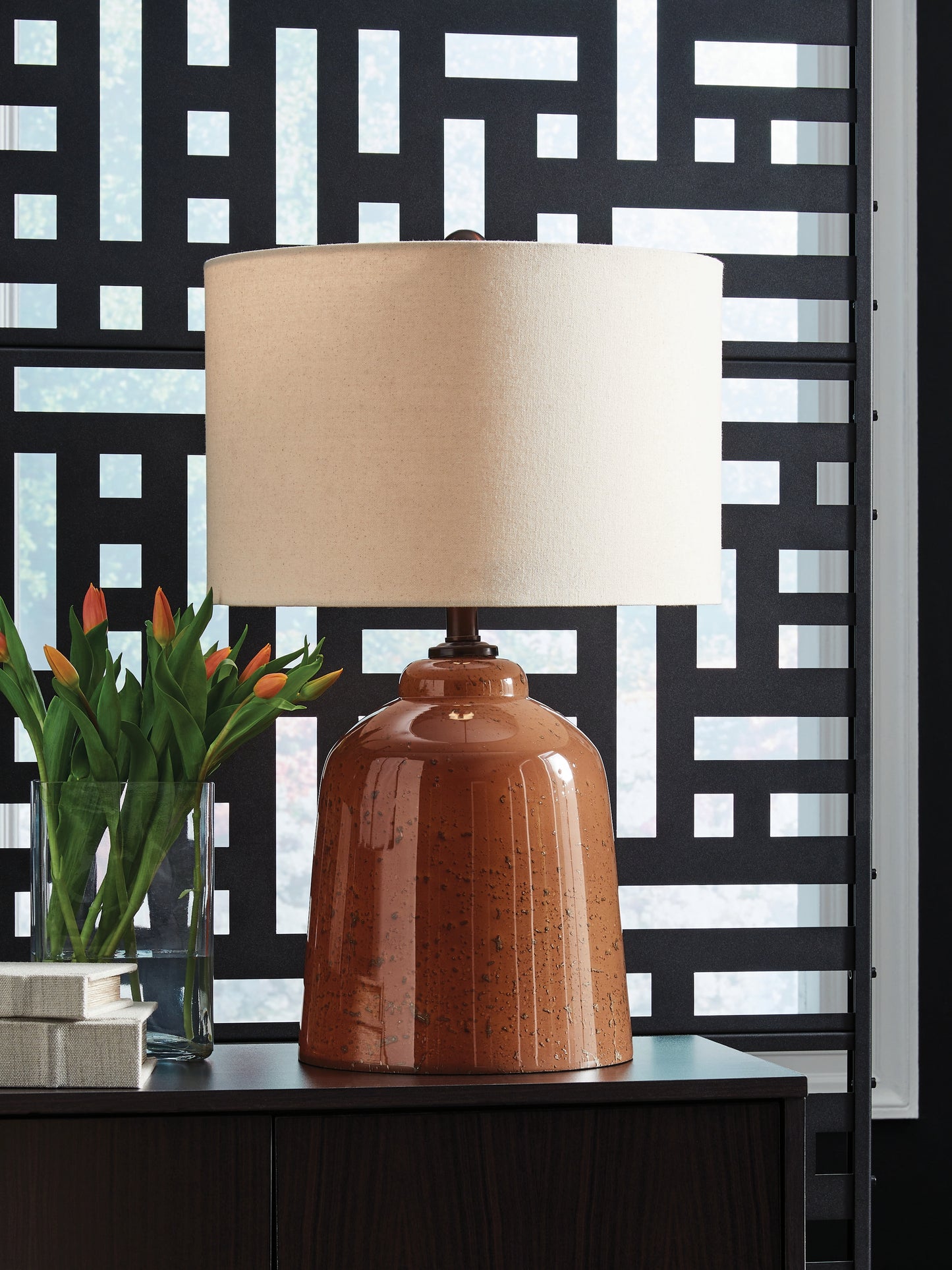 Lakeland Furniture Outlet - Ashley Furniture - Aaleahya Lighting - Glass Table Lamp (1/CN) - L430904