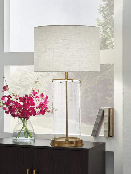 Lakeland Furniture Outlet - Ashley Furniture - Gizeh Lighting - Glass Table Lamp (1/CN) - L430954
