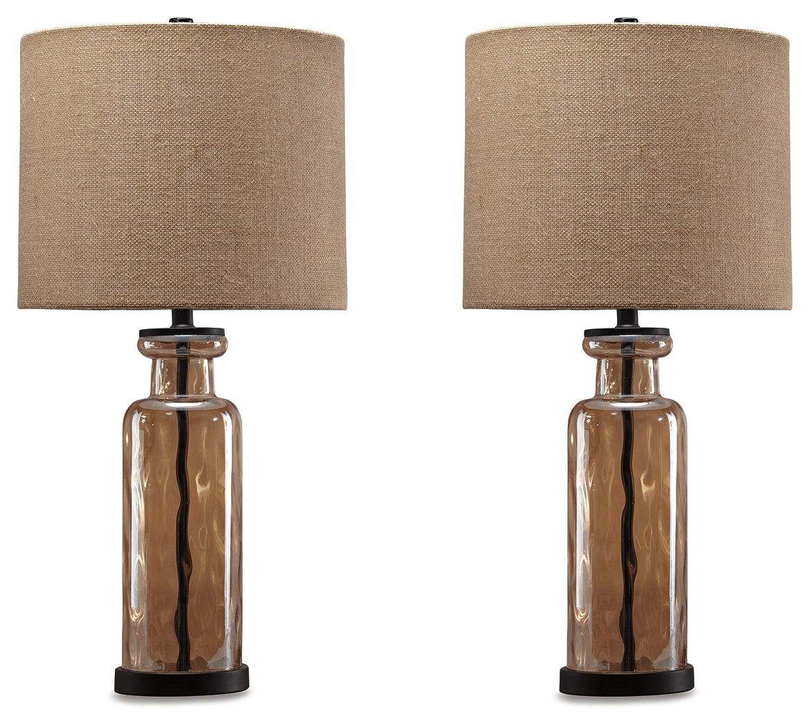 Lakeland Furniture Outlet - Ashley Furniture - Laurentia Lighting - Table Lamp (Set of 2) / Champagne - L431414X2