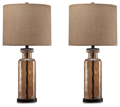 Lakeland Furniture Outlet - Ashley Furniture - Laurentia Lighting - Table Lamp (Set of 2) / Champagne - L431414X2