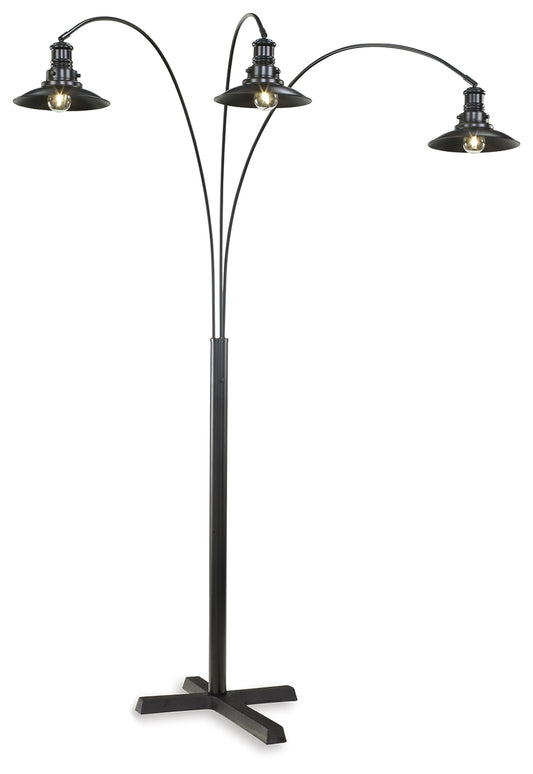 Lakeland Furniture Outlet - Ashley Furniture - Sheriel Lighting - Metal Arc Lamp (1/CN) / Black - L725059