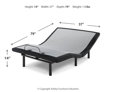 Head-Foot Model Better Split King Adjustable Base and 2 Mattresses