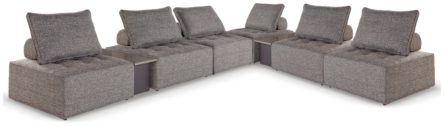 Lakeland Furniture Outlet - Ashley Furniture - Bree Zee Outdoor - 8-Piece Outdoor Modular Seating / Brown - P160P14
