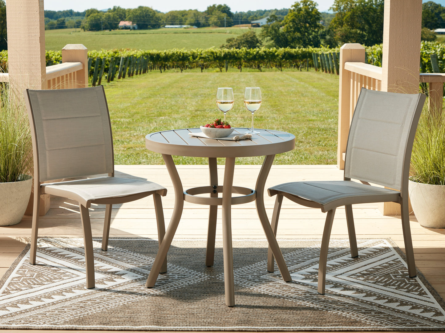 Lakeland Furniture Outlet - Ashley Furniture - Mission Beach Outdoor - Chairs w/Table Set (3/CN) - PCP200-050