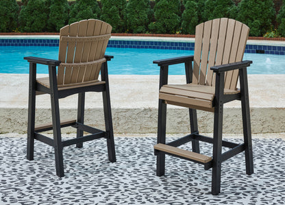 Lakeland Furniture Outlet - Ashley Furniture - Fairen Trail Outdoor - Tall Barstool (Set of 2) / Black/Driftwood - P211-130