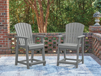 Lakeland Furniture Outlet - Ashley Furniture - Sanctuary Beach Outdoor - Barstool (Set of 2) / Dark Gray - PCP227-124