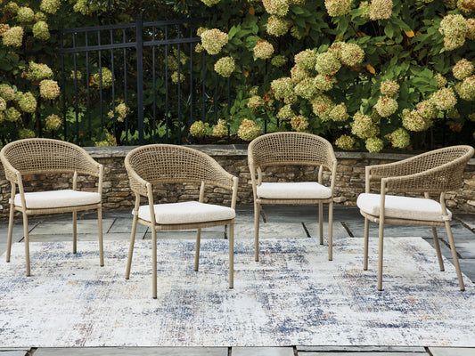 Lakeland Furniture Outlet - Ashley Furniture - Orchard Beach Outdoor - Arm Chair With Cushion (4/CN) - PCP373-601A