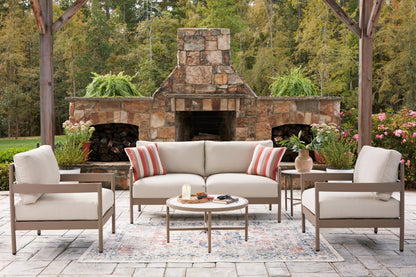 Lakeland Furniture Outlet - Ashley Furniture - Bluff Trail Outdoor - Love/Chairs/Tables Set (5/CN) - PCP383-080