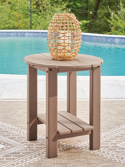 Lakeland Furniture Outlet - Ashley Furniture - Grover Beach Outdoor - Oval End Table / Driftwood - PCP422-706