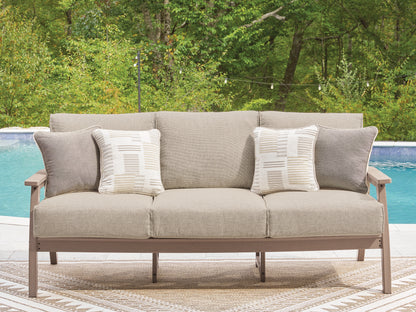 Lakeland Furniture Outlet - Ashley Furniture - Grover Beach Outdoor - Sofa with Cushion / Driftwood - PCP422-838