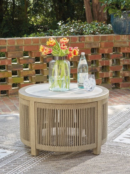 Lakeland Furniture Outlet - Ashley Furniture - Spooners Cove Outdoor - Round Cocktail Table - PCP469-708