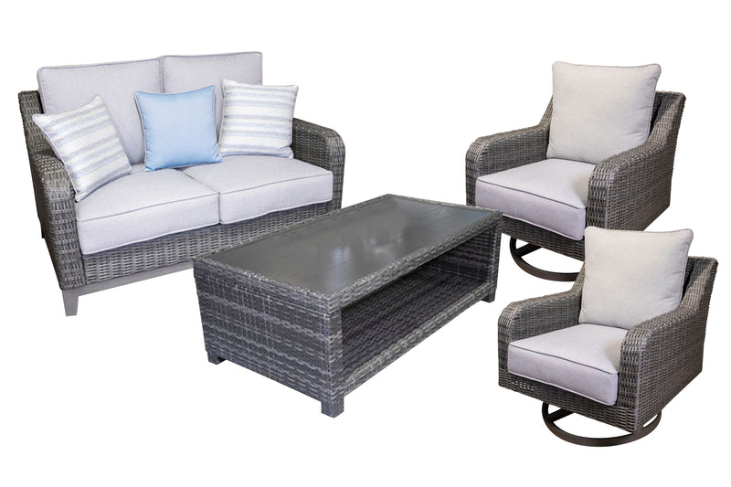 Elite Loveseat, Lounge Chairs and Cocktail Tables