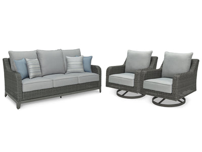 Elite Loveseat, Lounge Chairs and Cocktail Tables