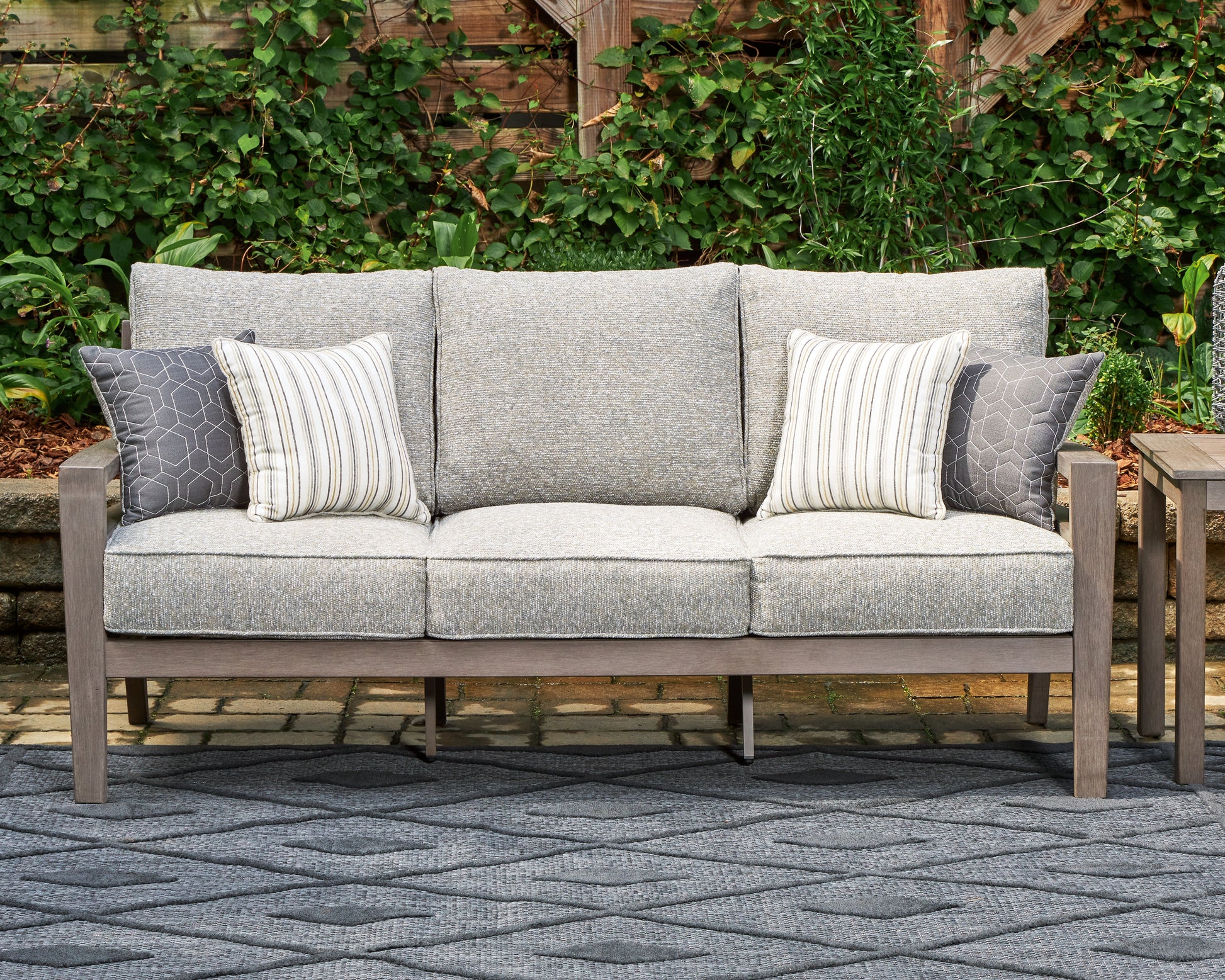 Lakeland Furniture Outlet - Ashley Furniture - Hillside Barn Outdoor - Sofa with Cushion - P564-838