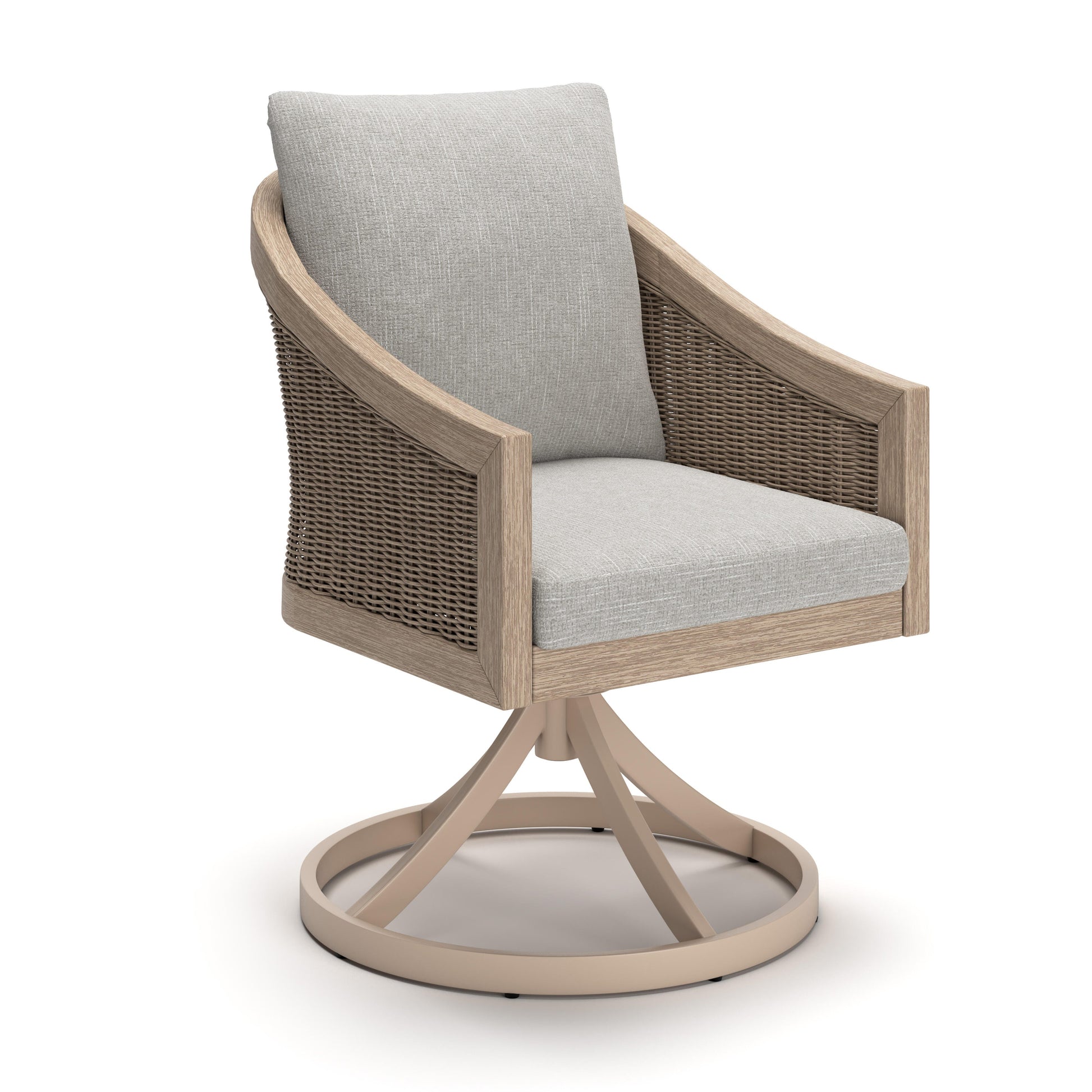 Lakeland Furniture Outlet - Ashley Furniture - Thunder Trails Outdoor - Swivel Chair w/Cushion (Set of 2) - PCP612-602A