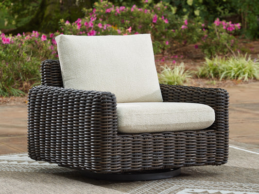 Lakeland Furniture Outlet - Ashley Furniture - Kimora Outdoor - Swivel Glider Lounge w/Cushion - P711-821