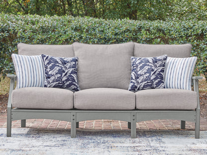Lakeland Furniture Outlet - Ashley Furniture - Cove Beach Outdoor - Sofa with Cushion / Gray - PCP803-838