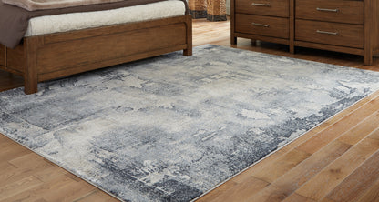 Lakeland Furniture Outlet - Ashley Furniture - Langrich Rug - 7'10" x 10'6" Rug / Blue/Gray/Cream - R406131