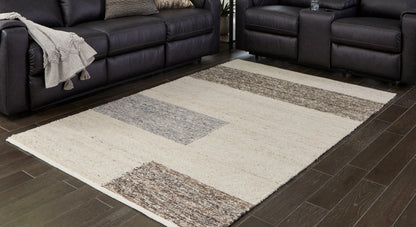Lakeland Furniture Outlet - Ashley Furniture - Barus Rug - 5' x 7' Rug / Beige/Brown/Gray - R406402