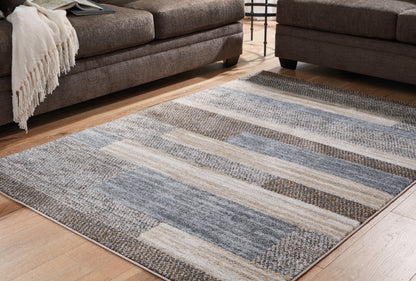 Lakeland Furniture Outlet - Ashley Furniture - Sethburn Rug - 8' x 10' Rug / Cream/Brown/Gray - R406591