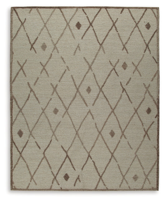Lakeland Furniture Outlet - Ashley Furniture - Guyford Rug - 5' x 7' Rug / Beige/Brown - R406872
