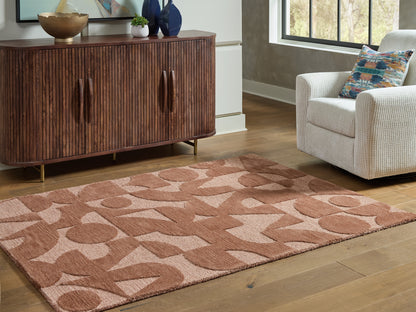 Lakeland Furniture Outlet - Ashley Furniture - Perrenton Rug - 8' x 10' Rug / Clay - R407201