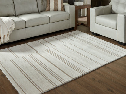 Lakeland Furniture Outlet - Ashley Furniture - Gadence Rug - 5' x 7' Area Rug / Ivory/Tan - R407642