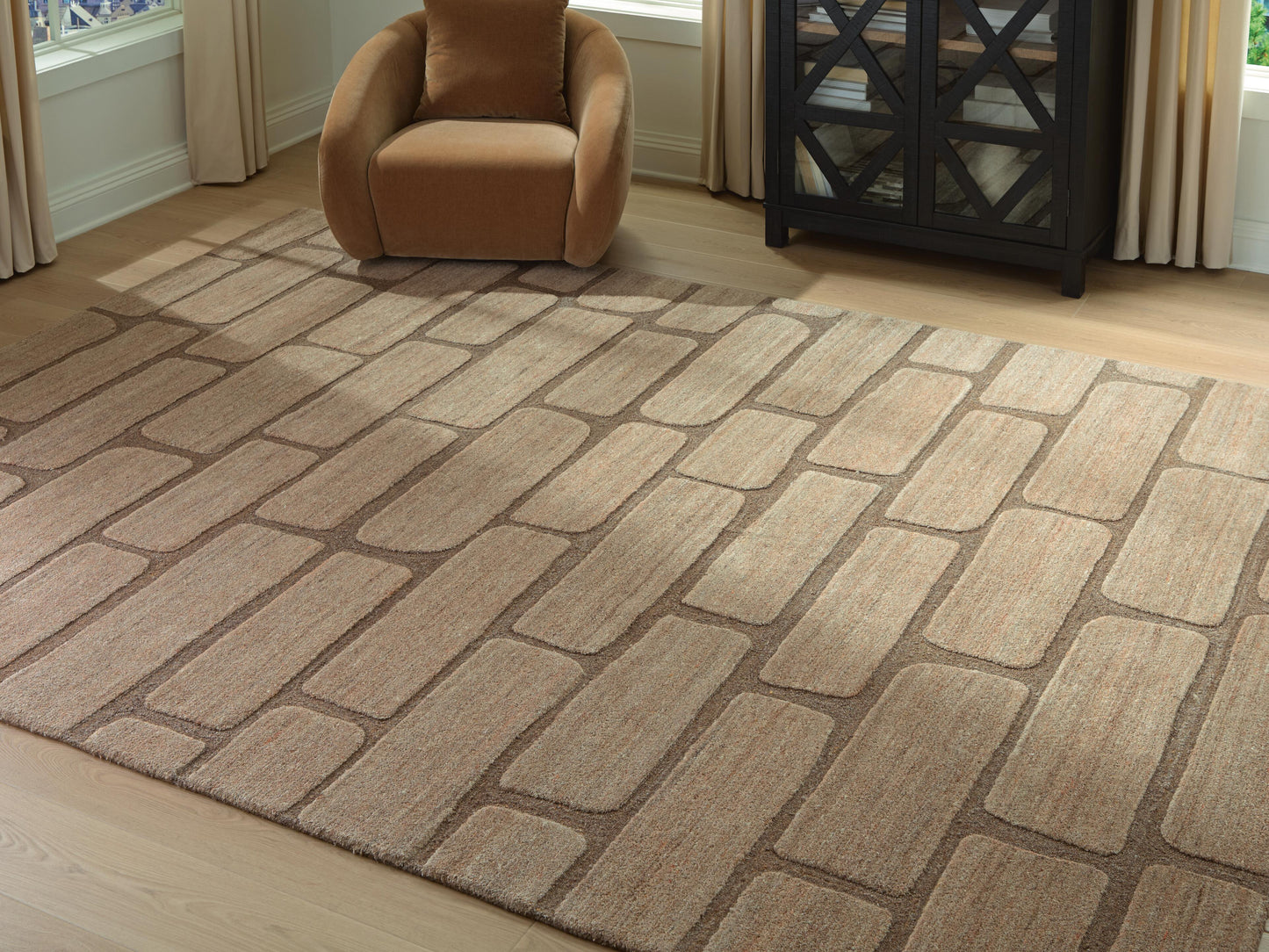 Lakeland Furniture Outlet - Ashley Furniture - Orest Rug - Extra Large Rug / Brown - R407980