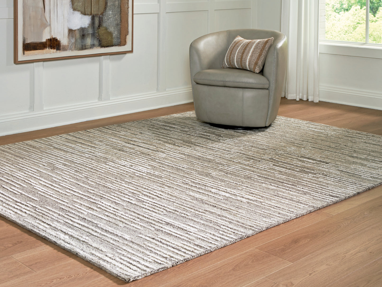 Lakeland Furniture Outlet - Ashley Furniture - Eljory Rug - Large Rug / Gray - R408201